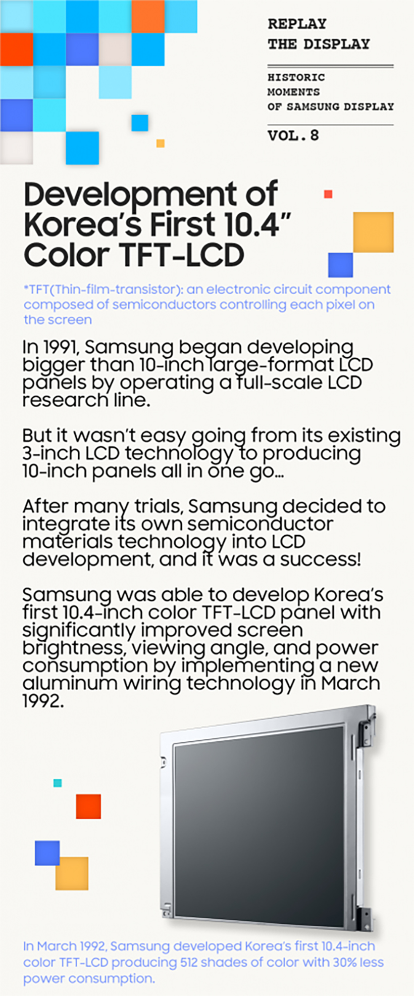 Samsung Display Color TFT-LCD 
