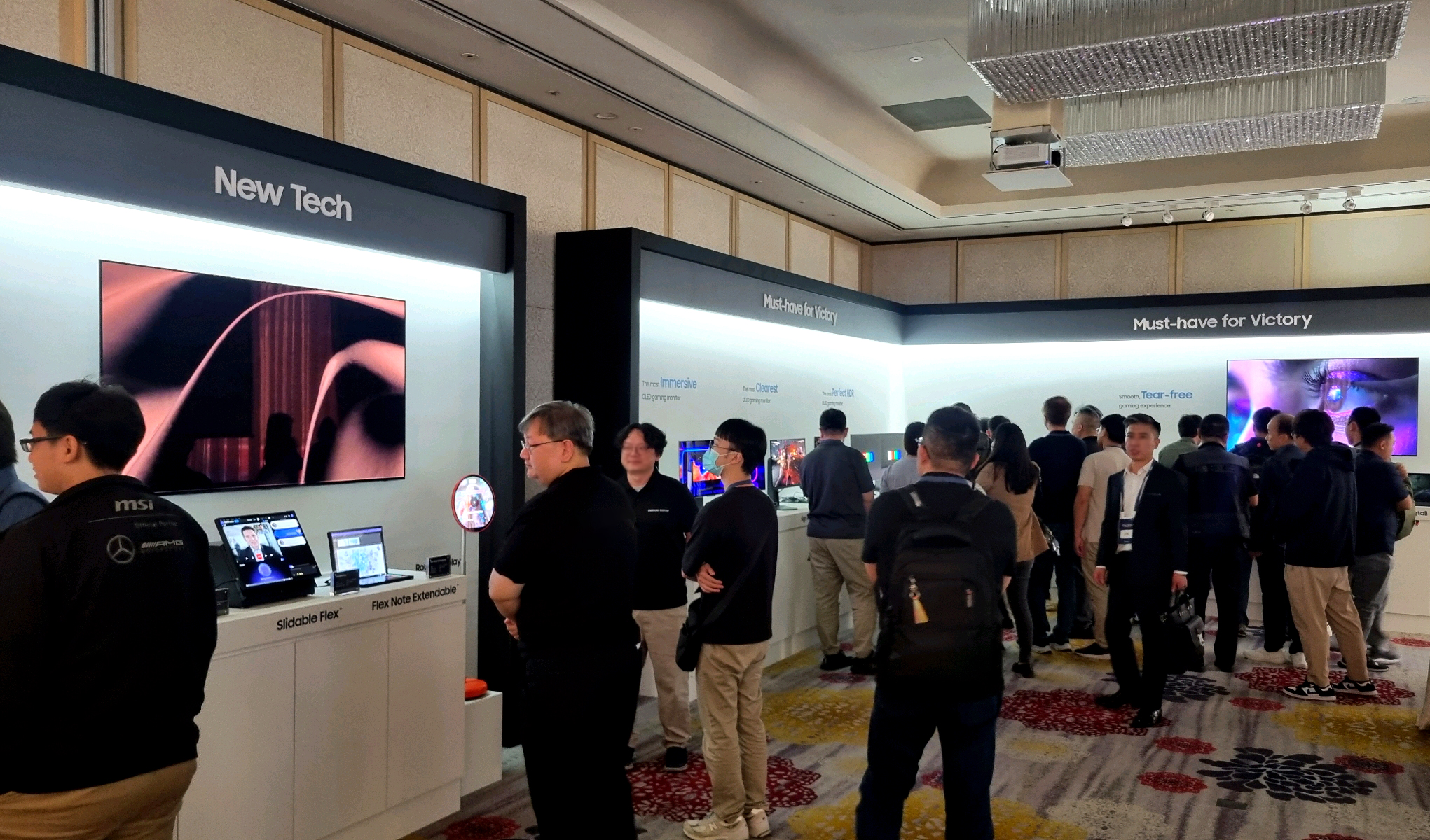 Visitors attended the 'Samsung OLED IT Summit 2024' in Taipei, hosted by Samsung Display