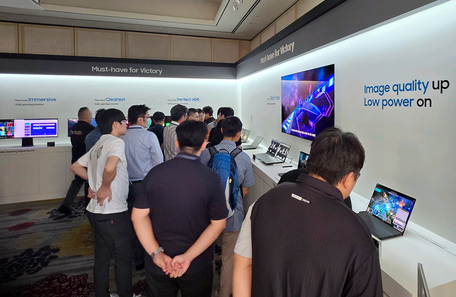 Visitors attended the 'Samsung OLED IT Summit 2024' in Taipei, hosted by Samsung Display