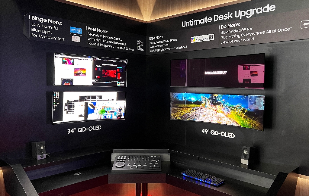 [SID Display Week 2023] 34, 49-inch QD-OLED monitor