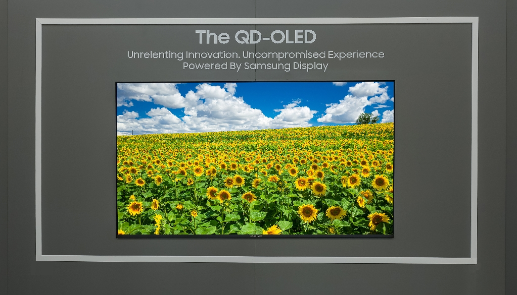 The ultra-large 77-inch QD-OLED TV panels